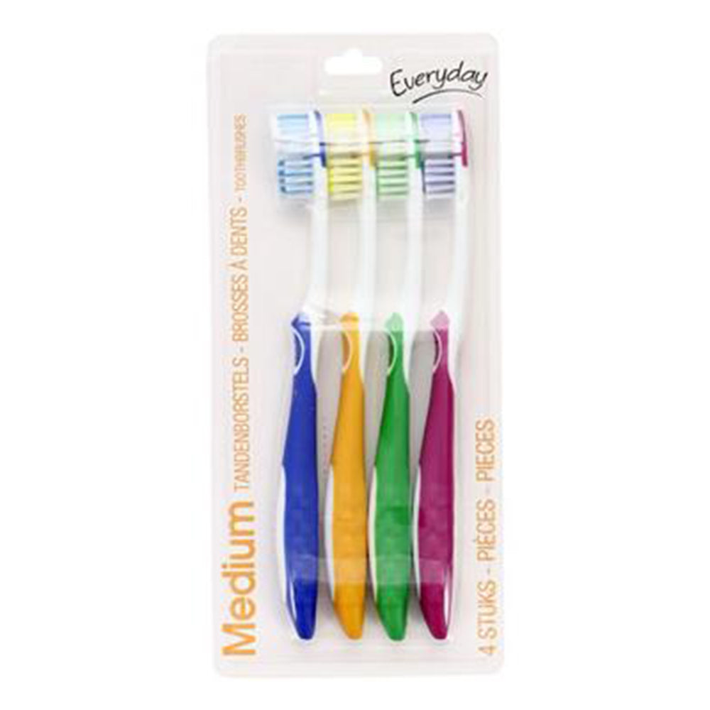 EVERYDAY Toothbrush medium 4pc (24)(98)