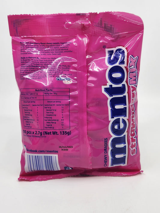 Mentos Gum Chewy  Fruit 135g (40)