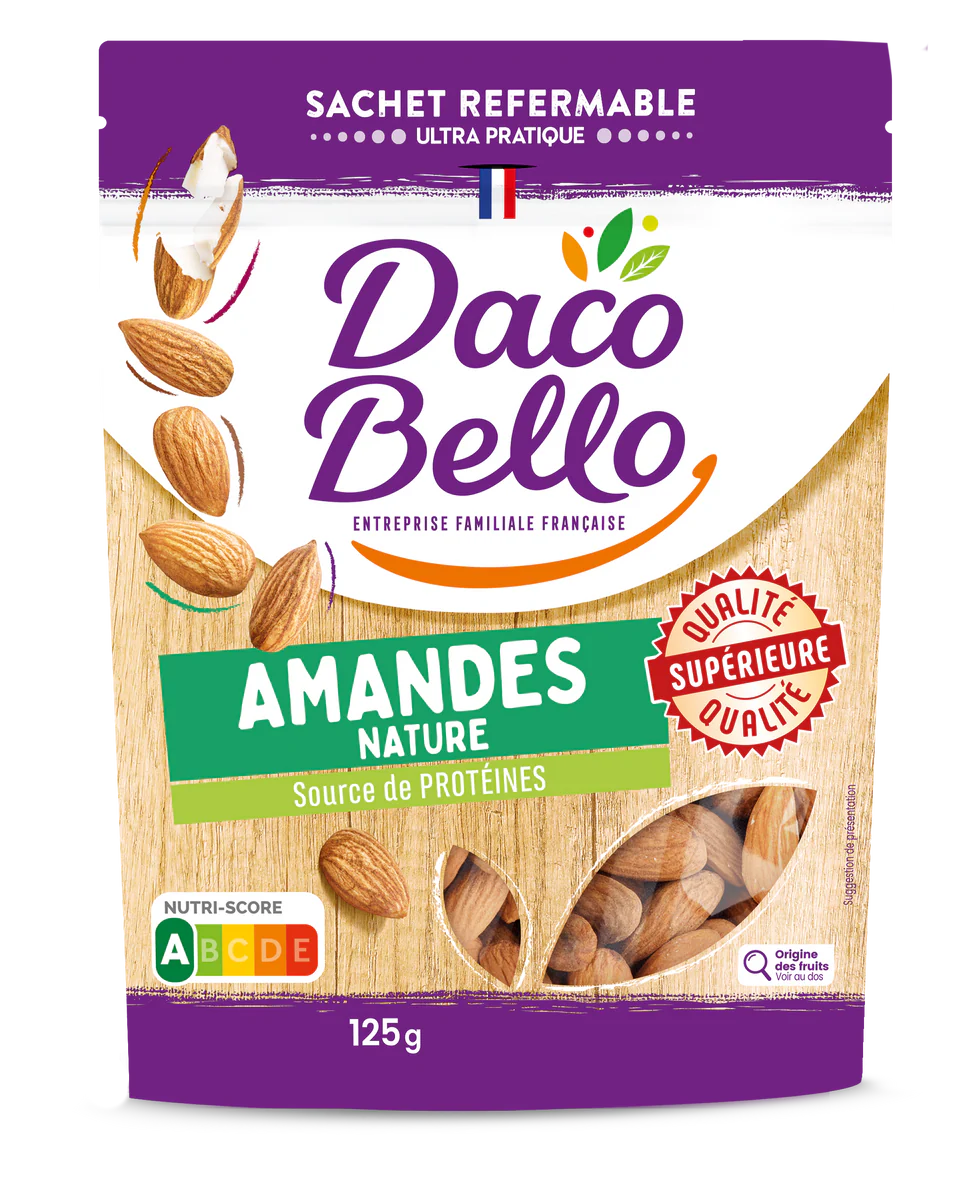 Dacobello Nuts Almonds 125G (12)