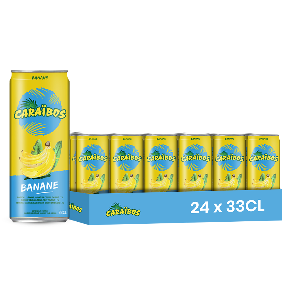 Caraibos Juice Banana 33cl (24)
