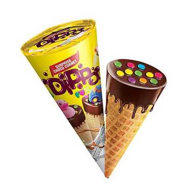 Dippo Gr cacoa Chocolate Cornet 25G (12)