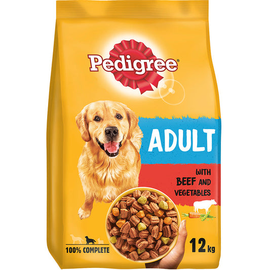 Pedigree Dog Food Beef And Vegetables Adult Dog 3Kg (3