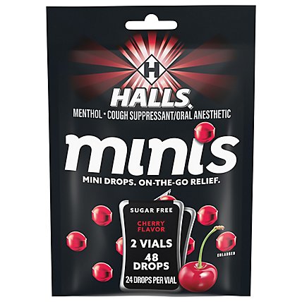 Halls Xtra Strong Minis Bag 200G (48)