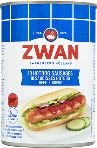 Zwan Hotdog Beef & Chicken 400g (24)
