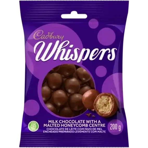 Cadbury Chocolate Whispers Bag 180G( 20)