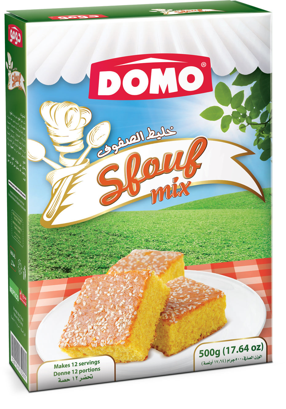 Domo Cake Mix Vanilla 500g (12)