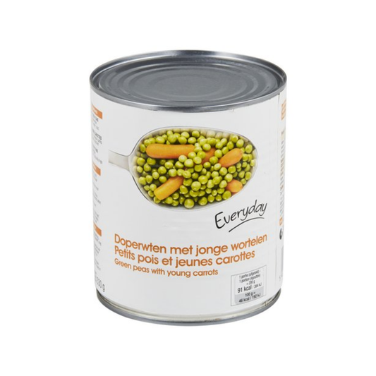 EVERYDAY Peas Carrots fine 800g (12)(84)
