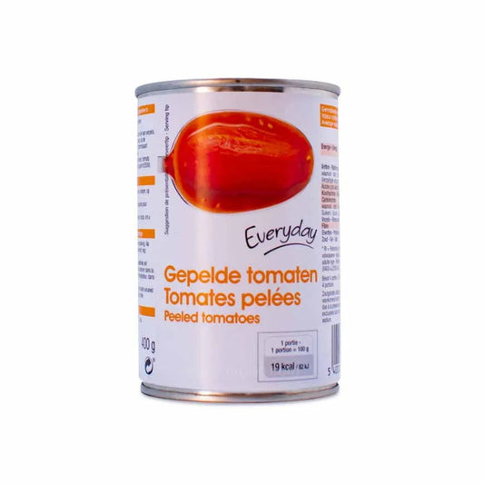 EVERYDAY PEELED TOMATOES 400g (24)(84)
