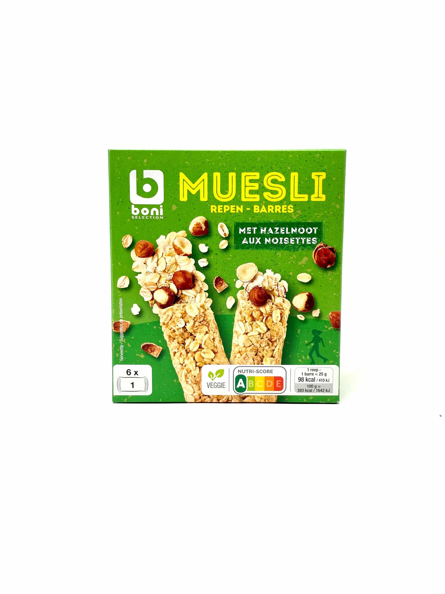 Boni Selection Muesli Bar Hazelnut 25g (6x8)(48)