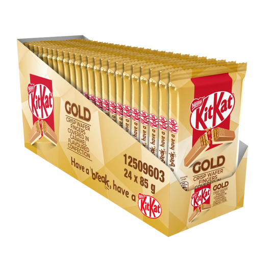 Kitkat Chocolate Bar 8 Finger Caramel Gold 85G (24)