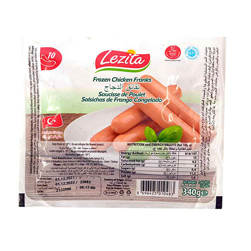 LEZITA Chicken Franks 340g (24)(135)
