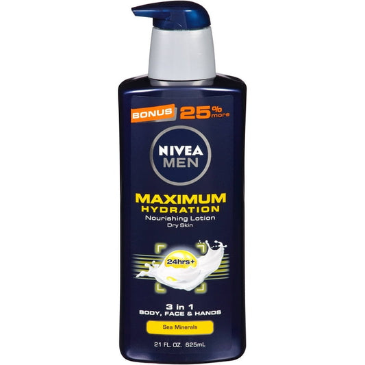 NIVEA BODY CREAM MAN JAR MAX HADRATION 400ML (12)