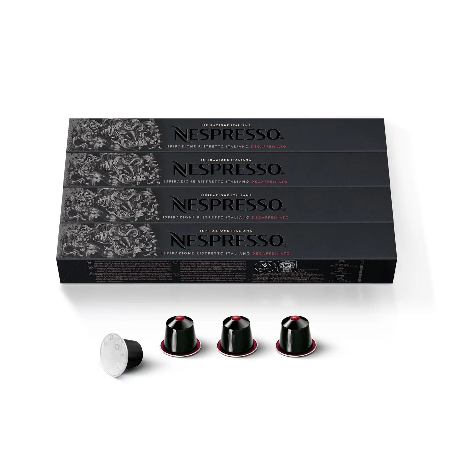 Nespresso Coffee Pods Ristretto Italiano Decaffeinato (20)