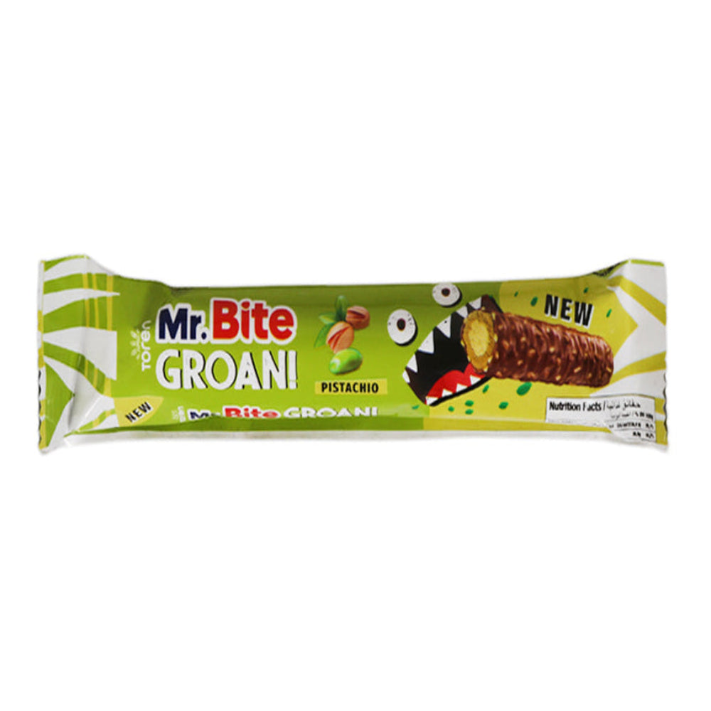 TOREN MR. BITE GROAN MILK CHOCO WITH PISTACHIO 32g (6x24)(144)