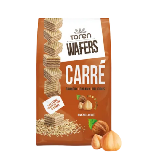 TOREN WAFERS CARRE Hazelnut CREAM 125g (24)