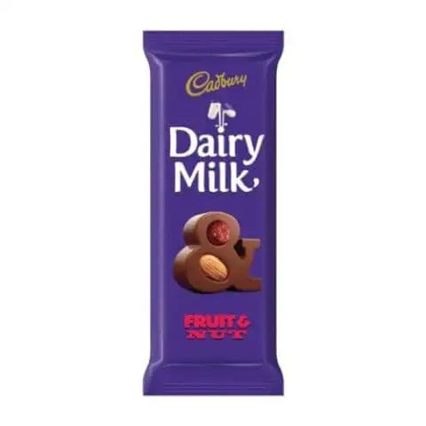 Cadbury Dairy Milk Chocolate Slab Fruit & Nut 80G (24) (Alt.Unit)