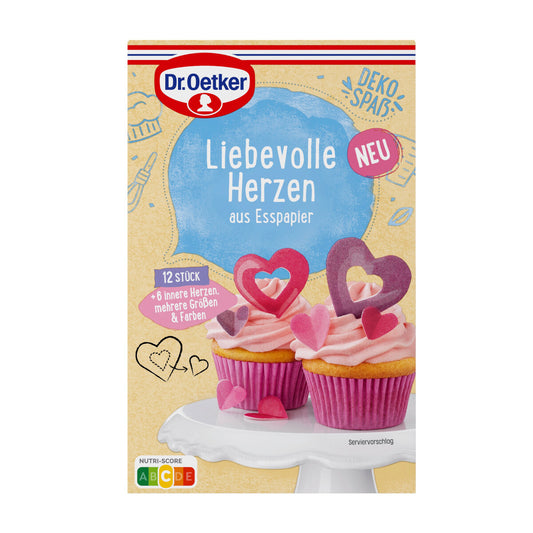 Dr Oetker Decor Cake Ornament Pink Powdered Heart & Star 15G (24)