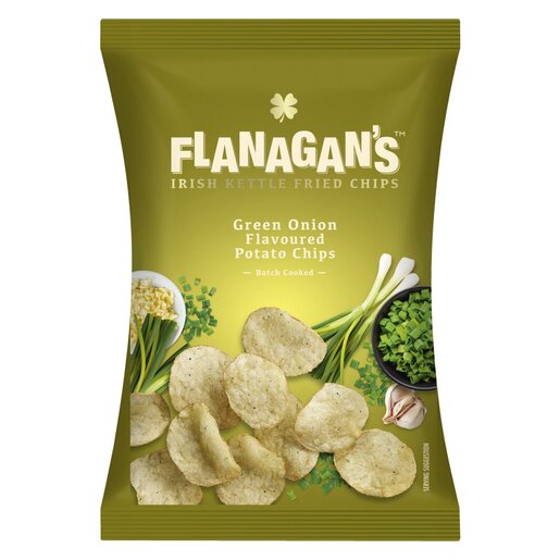 Willards Flanagan's Green Onion Flv Potato Chips 120g (20)