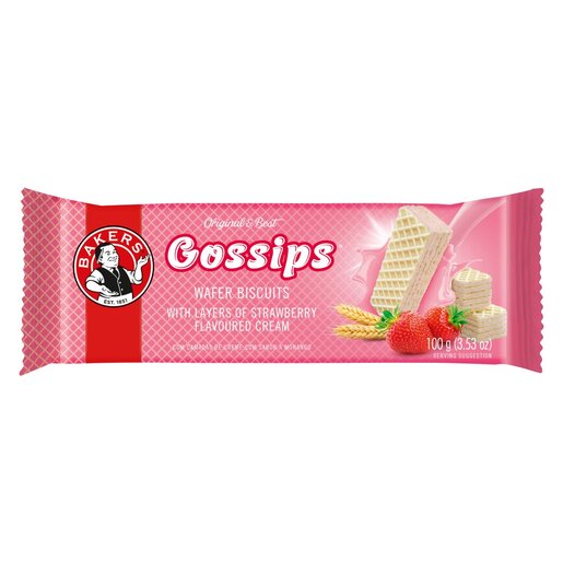 BAKERS Gossips Strawberry & Creams 100 g (12)