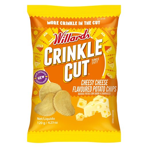 Willards Chips Crinkle Cut Cheese & Onion 30G (48)