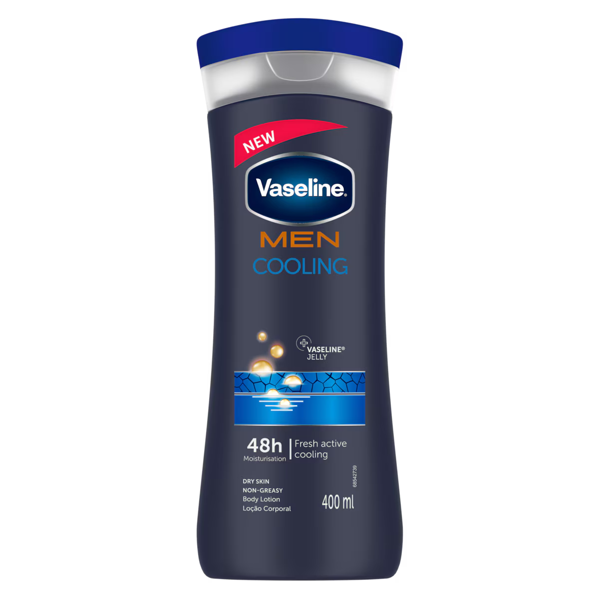 VASELINE MEN LOTION  INTENSIVE CARE COOLING 400ML (48)