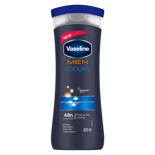 VASELINE MEN LOTION  INTENSIVE CARE COOLING 400ML (48)