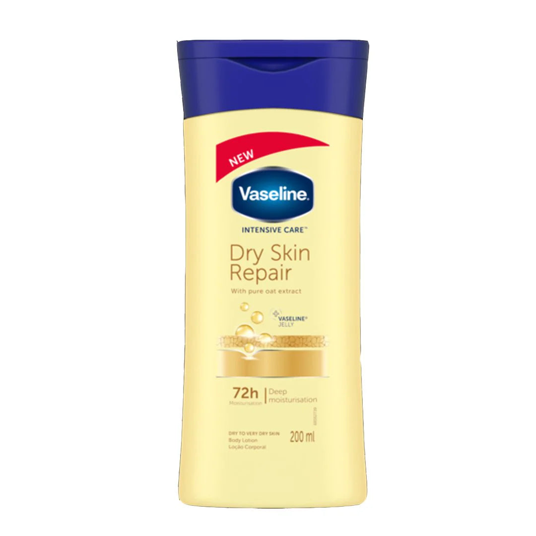 VASELINE INTENSIVE CARE DRY SKIN REPAIR 200ML (72) (Alt Unit)