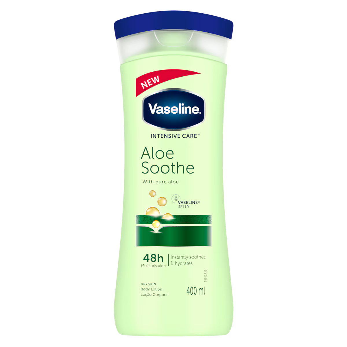 VASELINE LOTION INT CARE ALOE SOOTHE BODY 400ML (48)