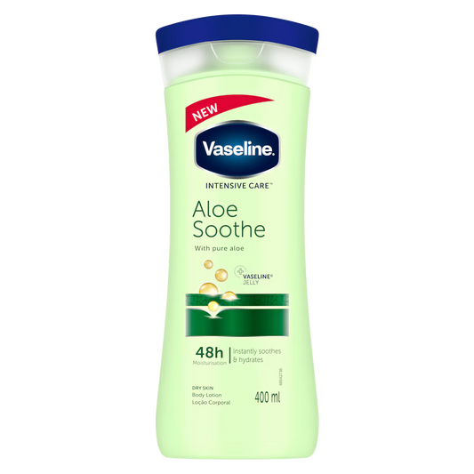 VASELINE LOTION INT CARE ALOE SOOTHE BODY 400ML (48)