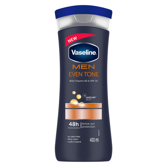 VASELINE MEN LOTION EVEN TONE 400ML (48)